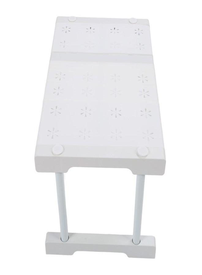 Expandable Closet Shelf Organizer Storage Rack DIY Divider Separator for Cabinet Wardrobe Cupboard Bathroom Full Coverage 24cm Width 32cm Height Length 27-38cm - Image 4