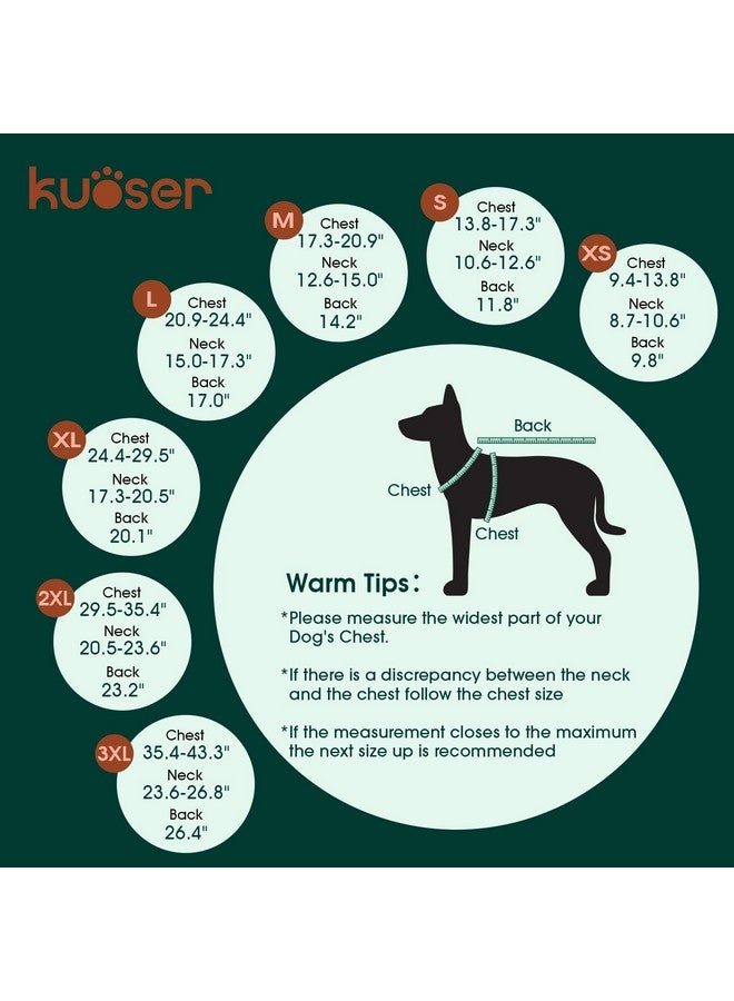Kuoser Dog Coats Dog Jackets Waterproof Coats For Dogs Windproof Cold Weather Coats Small Medium Large Dog Clothes Reversible British Plaid Dog Sweaters Pets Apparel Winter Vest For Dog Beige 3XL - Image 1