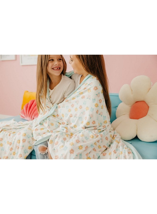 Copper Pearl Copper Pearl Jumbo 3-Layer Baby Blanket: Soft Baby Quilts for Boys and Girls | Breathable, Cozy, Toddler Blanket | Baby Quilt for Newborns | 46x46 Premium Polyester/Rayon | Daisy - Image 4