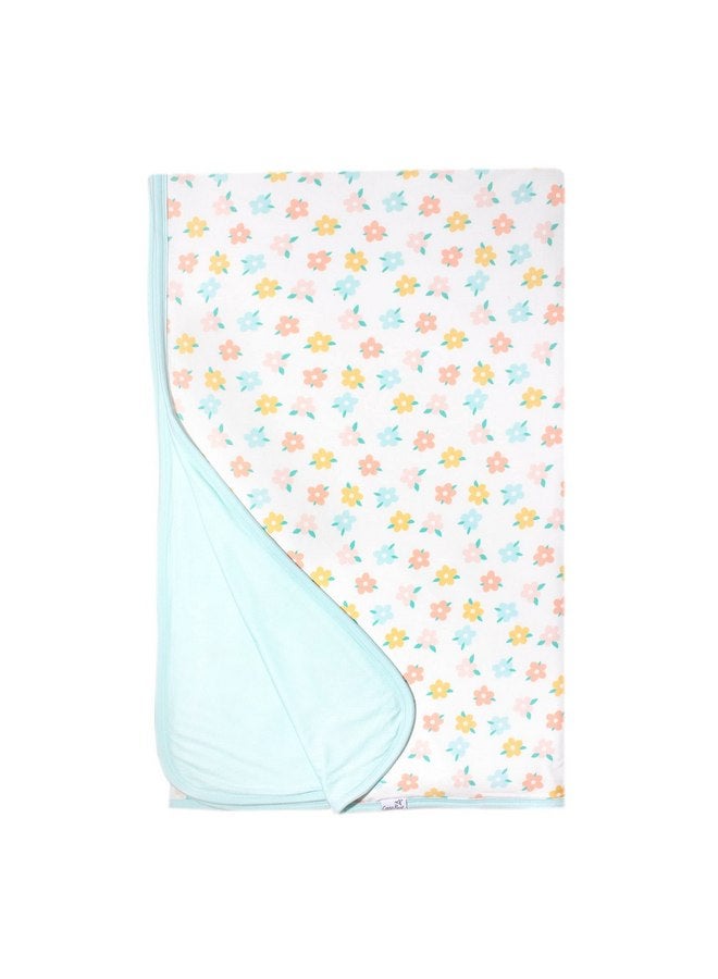 Copper Pearl Copper Pearl Jumbo 3-Layer Baby Blanket: Soft Baby Quilts for Boys and Girls | Breathable, Cozy, Toddler Blanket | Baby Quilt for Newborns | 46x46 Premium Polyester/Rayon | Daisy - Image 1