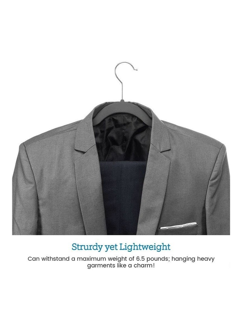 VELVET 100 flocking hangers, black flocking galvanized hooks - Image 3