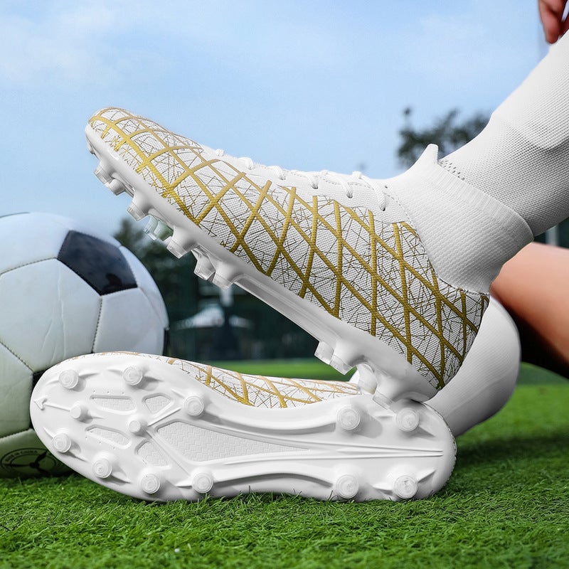 High-Top Football Shoes On Behalf Of Men'S And Women'S Adult Children'S Competition Training Shoes Tf Broken Nail Ag Long Nail Short Nail Sneakers - Image 3
