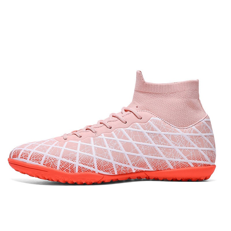 High-Top Football Shoes On Behalf Of Men'S And Women'S Adult Children'S Competition Training Shoes Tf Broken Nail Ag Long Nail Short Nail Sneakers - Image 1