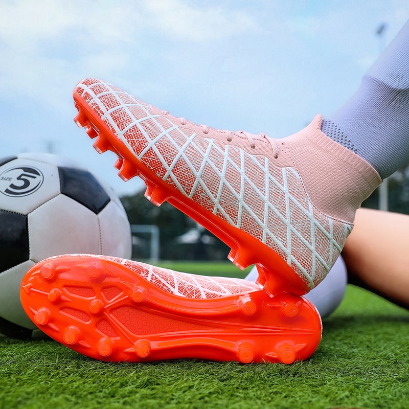 High-Top Football Shoes On Behalf Of Men'S And Women'S Adult Children'S Competition Training Shoes Tf Broken Nail Ag Long Nail Short Nail Sneakers - Image 4