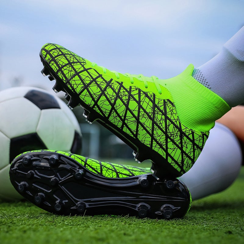 High-Top Football Shoes On Behalf Of Men'S And Women'S Adult Children'S Competition Training Shoes Tf Broken Nail Ag Long Nail Short Nail Sneakers - Image 2
