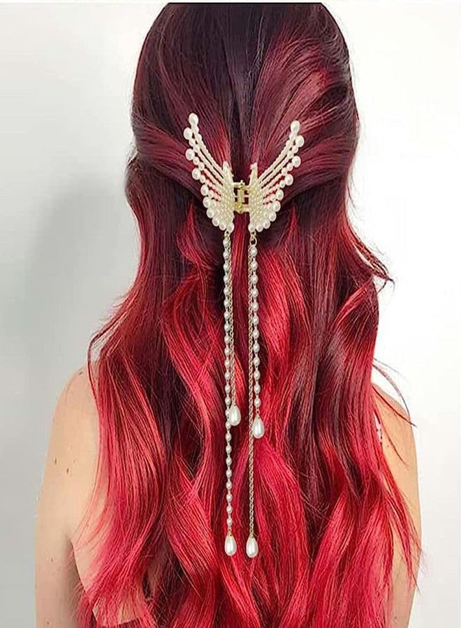 WEXUS Hair Clips for Women Ethnic Choice Korean Style Pearl Metal Hair Clutcher Durable & Elegant Metal Claw Clips, Perfect for Everyday Use & Special Occasions (Pack Of 1) - Image 4