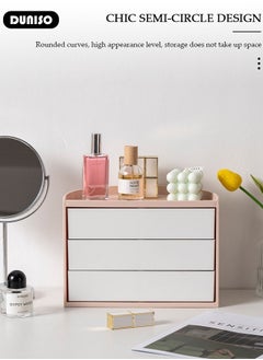 DUNISO Multi-Function Rotating Storage Organizer,Cosmetic Storage Box,Rotating Storage Box Desktop Placement Half Circle Student Children Stationery Storage Box,Half Circle Rotating Universal Bathroom Organization Solution Holder  - Image 4
