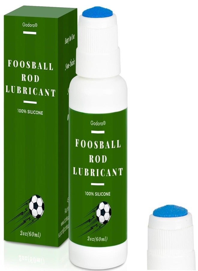 Godora 100% Pure Silicone Foosball Rod Lubricant for Sports Arcade Soccer Game Accessories, Foosball Rod Lubricant with Dauber Top Applicator, Easy-to-use Silicone Oil for Soccer Table Pole Accessories - Image 1