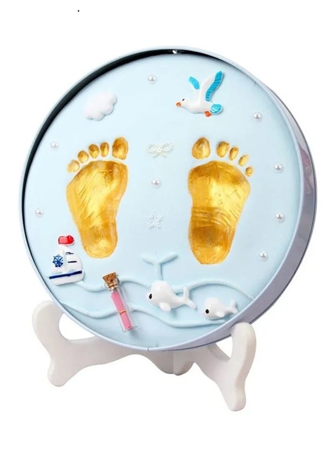 High-Quality Mud Cartoon Design Newborn Footprint Showpiece For Kids Up to 3 Years - Image 1