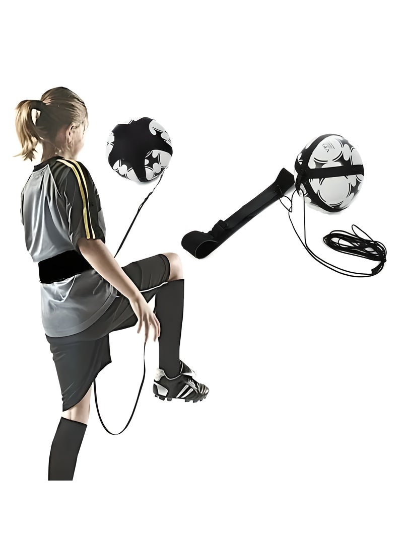Football Training Belt, Hands-Free Adjustable Belt, Elastic Rope for Football Training for Adults, Soccer Training Belt to Help Control Soccer Skills, Special Gift for Kids Over Age 12 Years (Not including Ball)  - Image 1