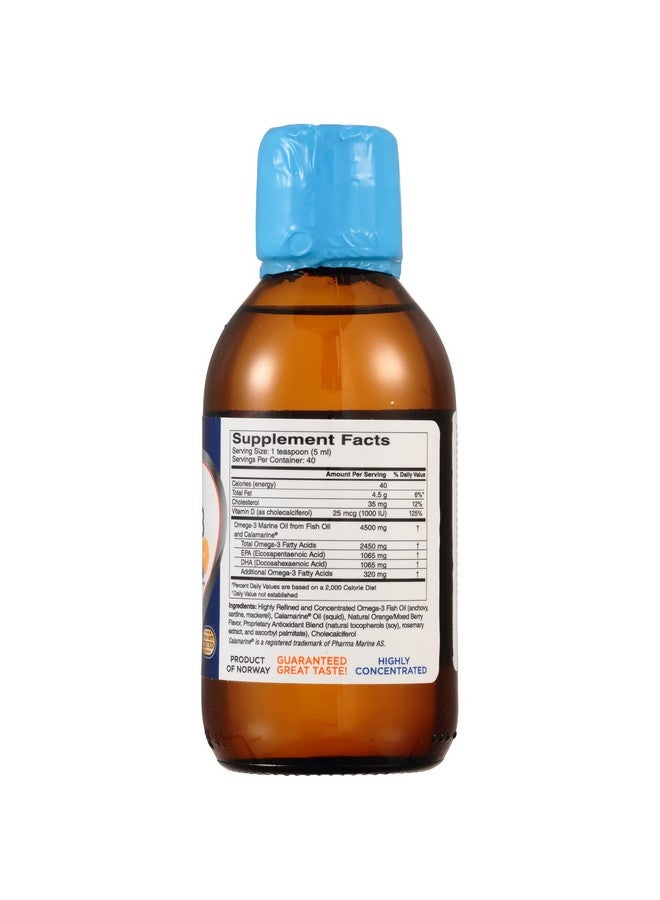 CardioTabs Ultra Strength Liquid Omega3 + Vitamin D3 Fish Oil Supplements 4500Mg Omega3 Marine Oil From Fish Oil And Calamarine 2130Mg Dha And Epa + 1000 Iu Of Vitamin D3 6.8 Fl Oz  - Image 4
