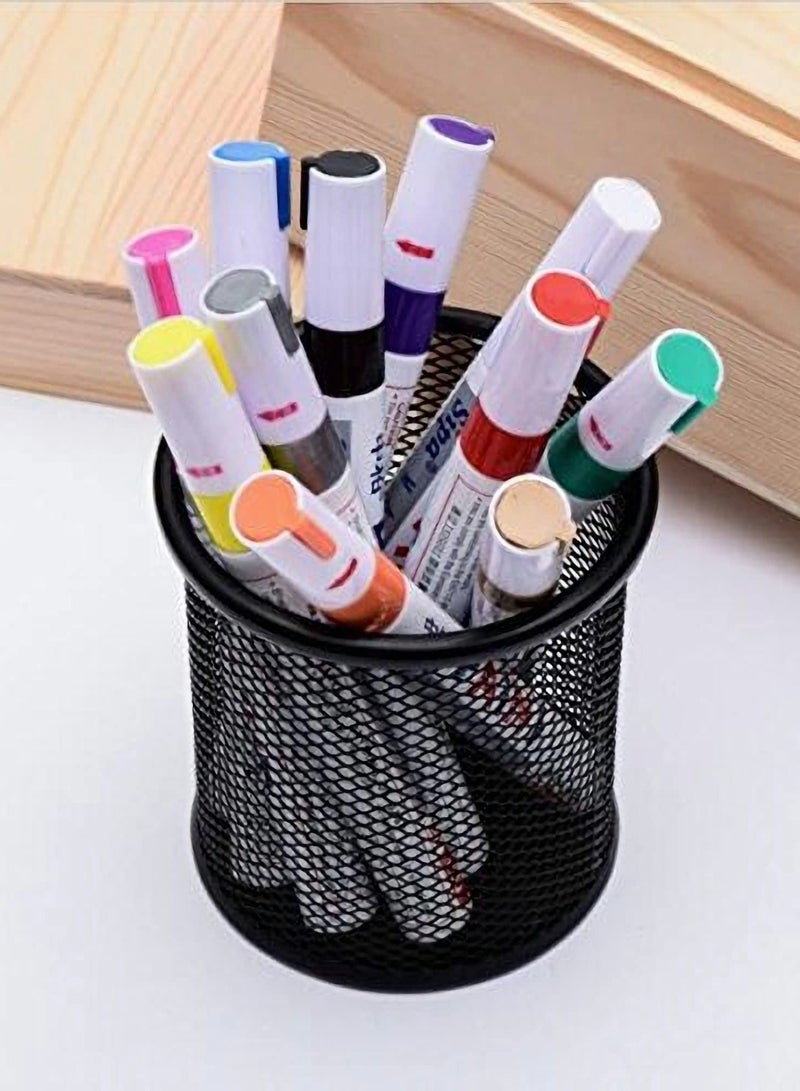 Permanent Markers, Colored Waterproof Metallic Oily Filled Paints Low Odor, Easy Inking For School DIY Tire Tread CD Metal Paint Marker Pens 12 Colors - Image 4