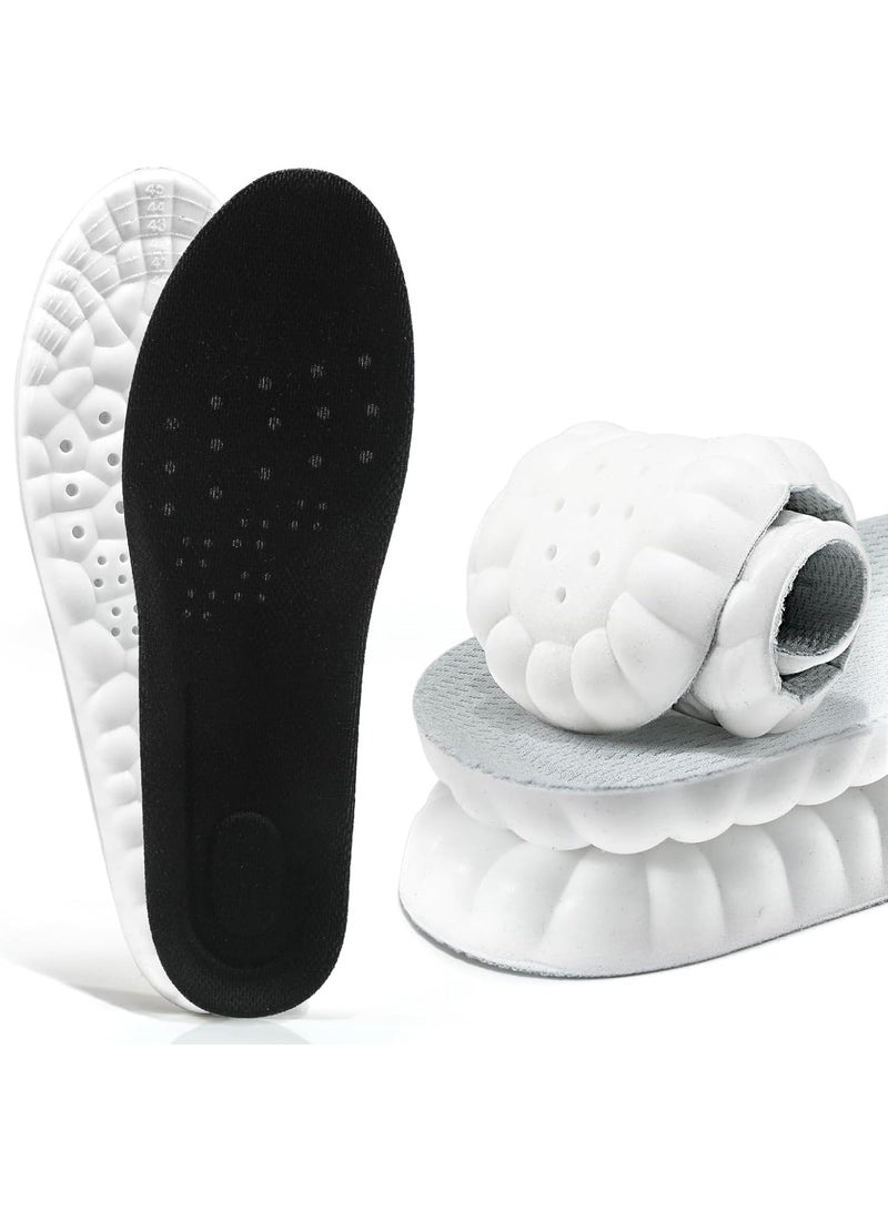 زوج من نعال داخلية طبية لتقويم القدم مصنوعة من الميموري فوم، نعل داخلي لتخفيف الآلام ودعم قوس القدم، قابل للقص والتعديل لتناسب الرجال والنساء، مثالي للمشي والجري والأحذية الرياضية والرسمية - Image 1