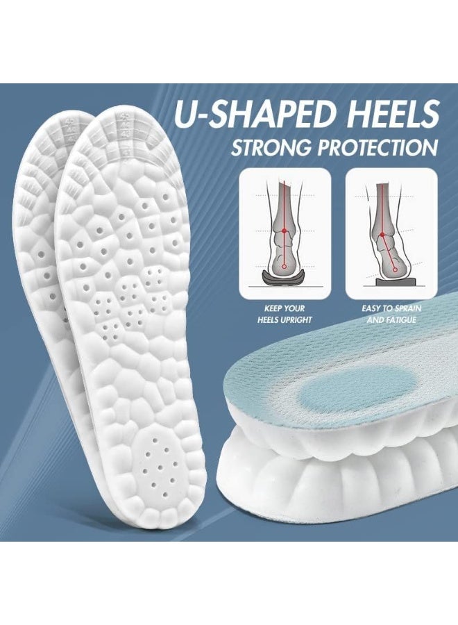 زوج من نعال داخلية طبية لتقويم القدم مصنوعة من الميموري فوم، نعل داخلي لتخفيف الآلام ودعم قوس القدم، قابل للقص والتعديل لتناسب الرجال والنساء، مثالي للمشي والجري والأحذية الرياضية والرسمية - Image 5