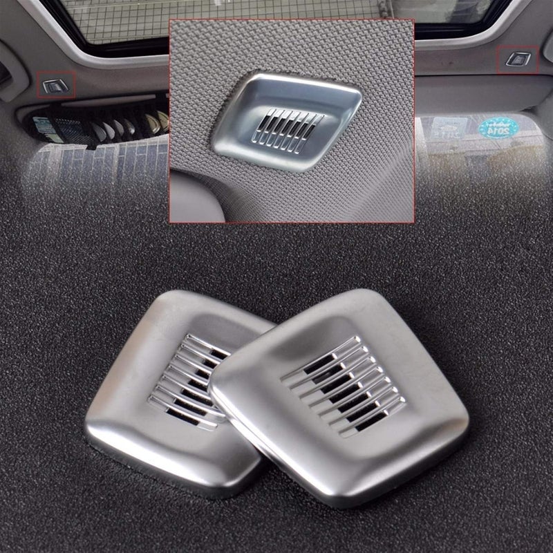 QASULER Chrome Interior Roof Dome Microphone Cover Trim for BMW - Image 4