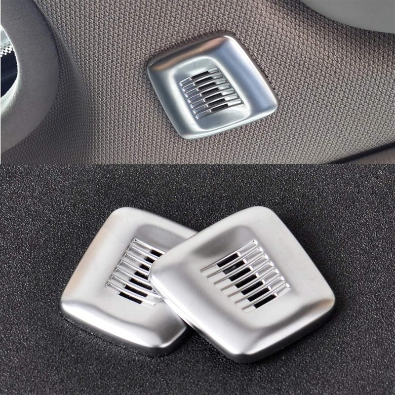 QASULER Chrome Interior Roof Dome Microphone Cover Trim for BMW - Image 3