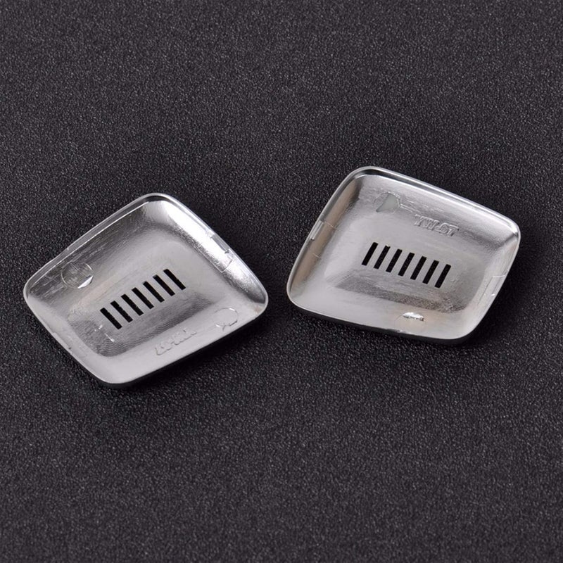 QASULER Chrome Interior Roof Dome Microphone Cover Trim for BMW - Image 2