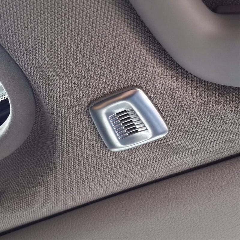 QASULER Chrome Interior Roof Dome Microphone Cover Trim for BMW - Image 5