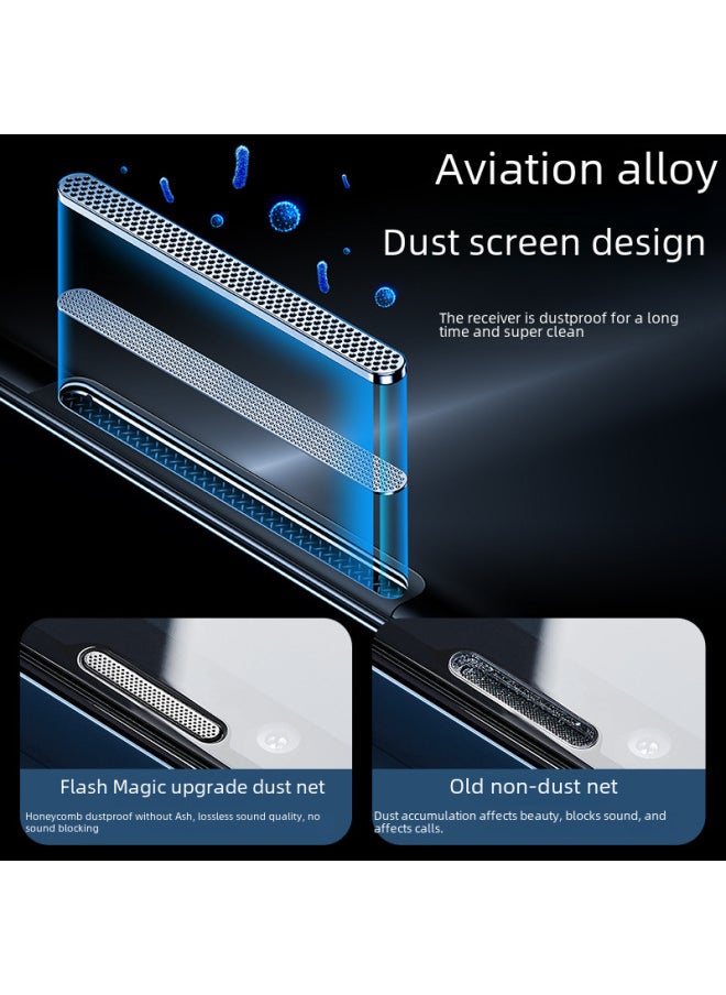 Generic - Dust-free Workshop Tempered Glass Screen Protector For Iphone 15/14 Promax Anti-spy For Iphone 13 Application Tool-Color:Electroplating Three-generation Dust-free Warehouse With Dust-proof Net-HD (boxed)-Size:For Iphone12 Pro Max - Image 1