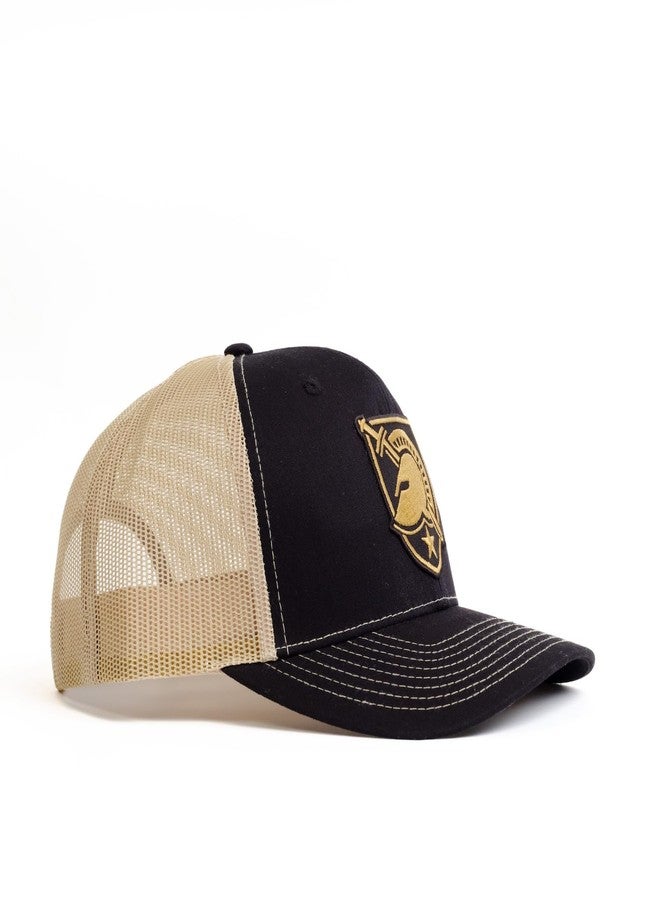 Nudge Printing West Point Hat US Military Academy Premium Adjustable Snapback Trucker Hat Black and Khaki Embroidered Patch Baseball Cap (Army Black Knights) - Image 3
