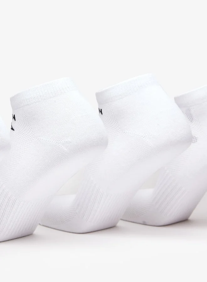 Oaklan by Shoexpress White Printed Ankle Length Socks - Set of 5 for Men | Best Price UAE