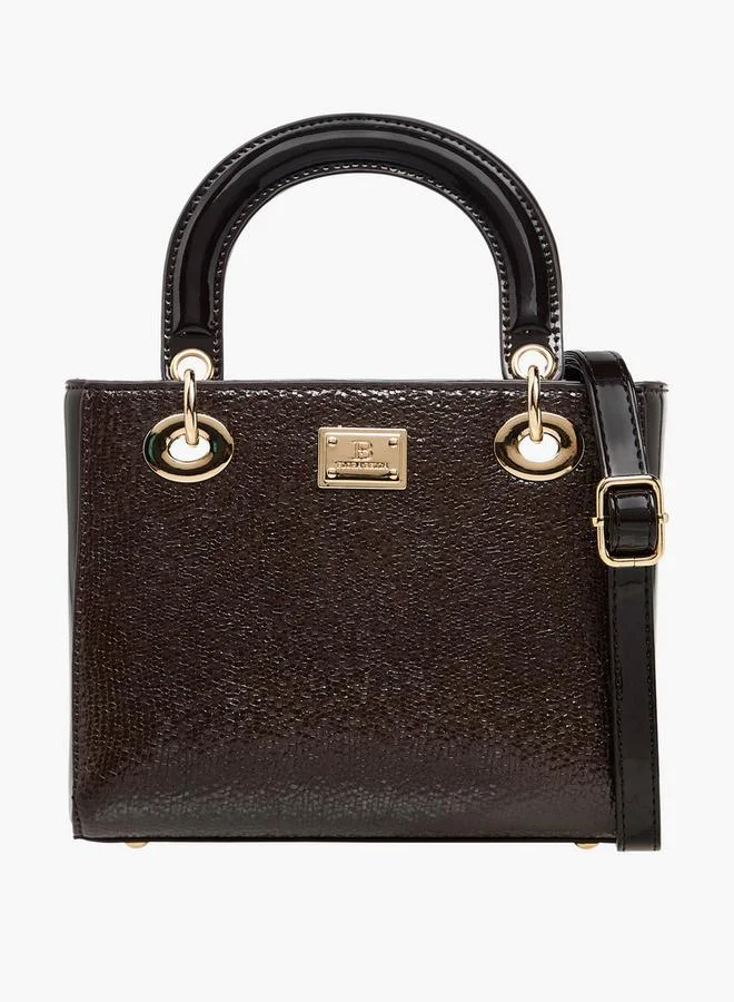 فلورا بيلا من شو إكسبرس حقيبة يد منقوشة بمقبضين وحزام كتف قابل للفصل