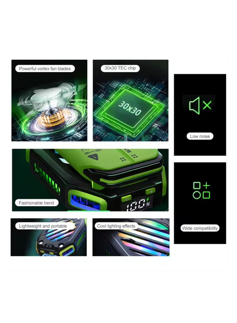 Phone Cooler Semiconductor Phone Heat Sink (Magnetic Edition) Radiator for IOS Android PUBG Wireless Charging Cooler - Image 3