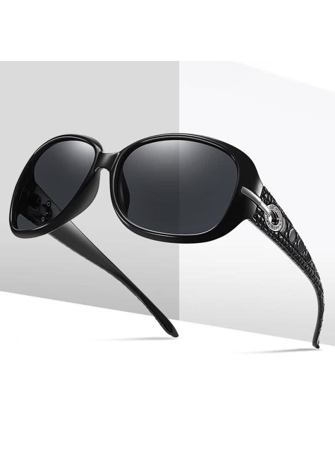 Lovedru Lafudelu Women's Sungl, Uv Protection, Anti-glare, Polarized, High-definition, Large Frame For Slimming Effect, High-quality, Trendy And Fashionable, Suitable For Driving, Versatile Style For Female Drivers, 2012 Model - Image 3
