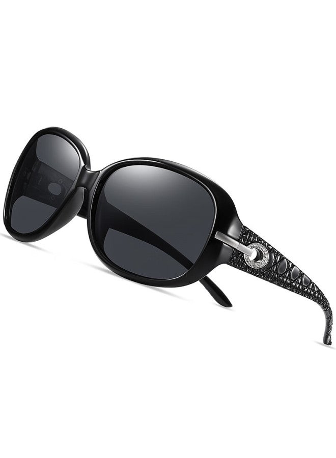 Lovedru Lafudelu Women's Sungl, Uv Protection, Anti-glare, Polarized, High-definition, Large Frame For Slimming Effect, High-quality, Trendy And Fashionable, Suitable For Driving, Versatile Style For Female Drivers, 2012 Model - Image 4