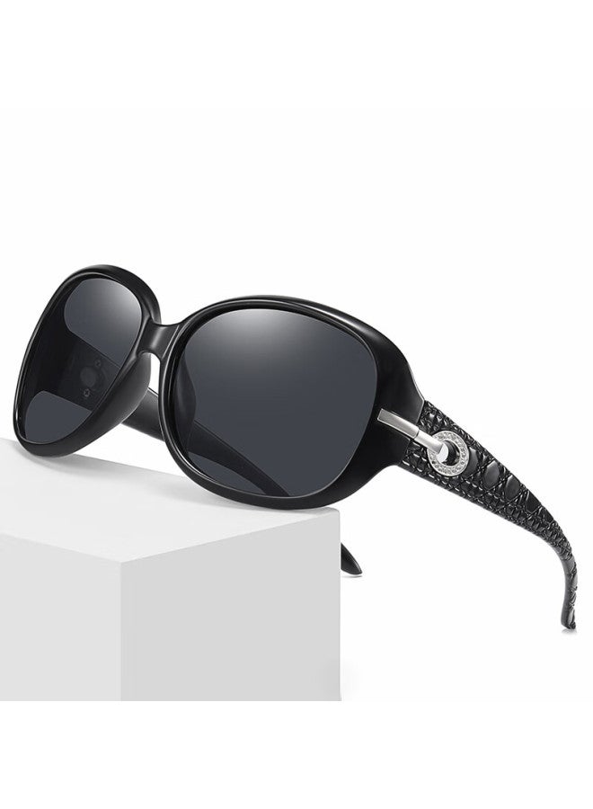 Lovedru Lafudelu Women's Sungl, Uv Protection, Anti-glare, Polarized, High-definition, Large Frame For Slimming Effect, High-quality, Trendy And Fashionable, Suitable For Driving, Versatile Style For Female Drivers, 2012 Model - Image 2