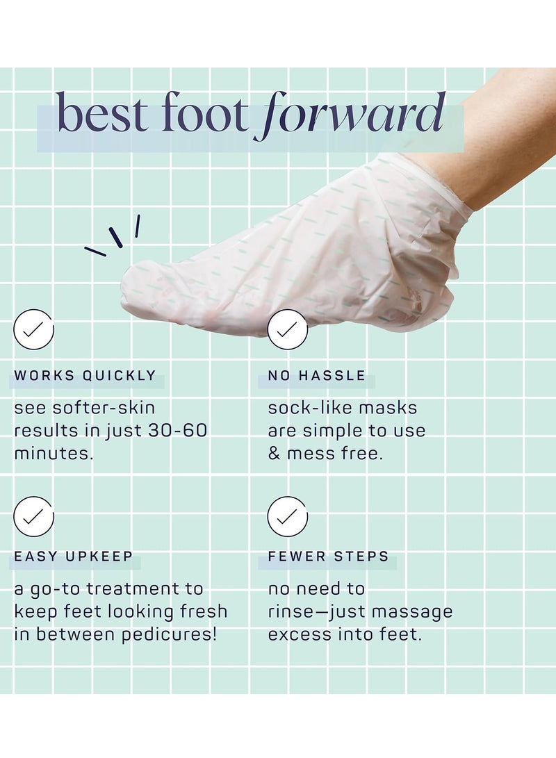 SpaLife SpaLife Beauty Comfort Zone Soothing Foot Masks – Hydrating and Moisturizing Foot Socks – Hydrating Foot Mask – Soothes Rough, Cracked, Dry Feet with Tea Tree Oil – Shea Butter – Peppermint – 8 Pack - Image 3