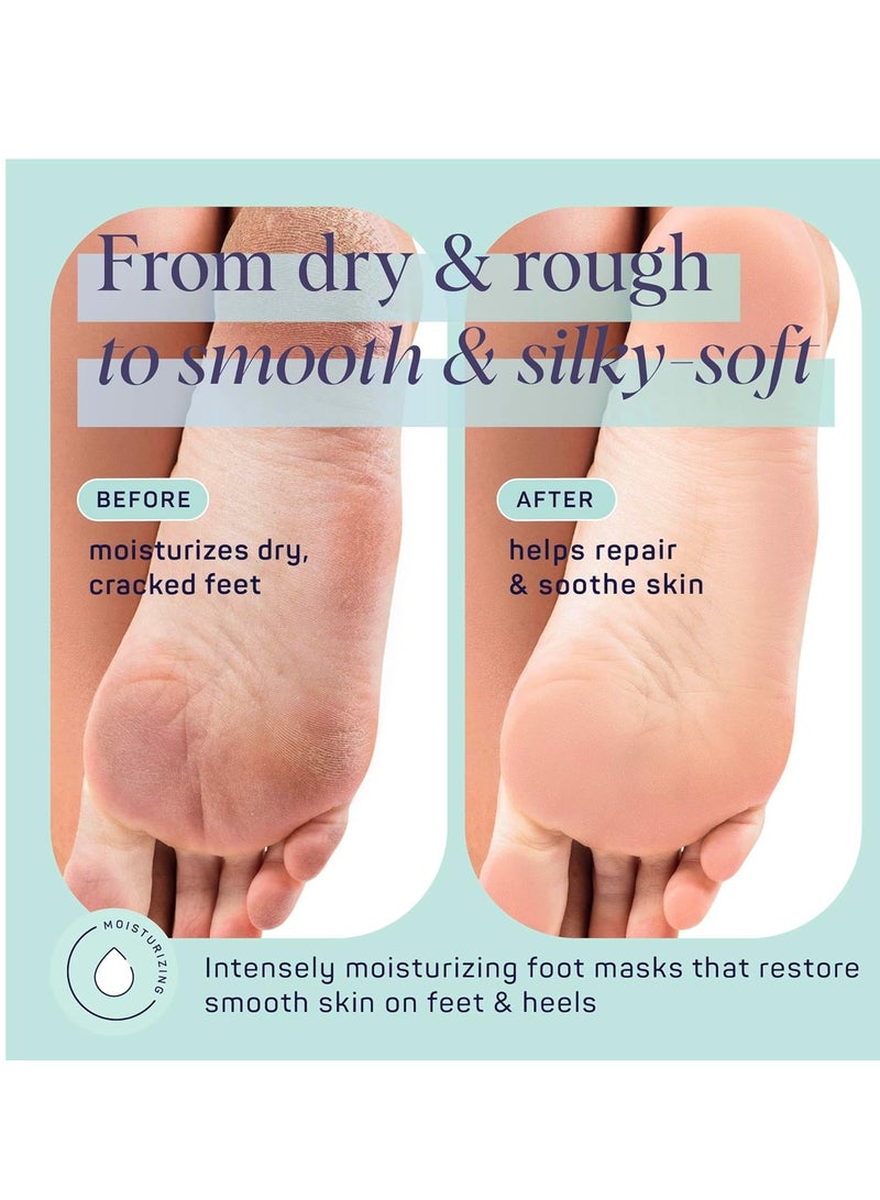 SpaLife SpaLife Beauty Comfort Zone Soothing Foot Masks – Hydrating and Moisturizing Foot Socks – Hydrating Foot Mask – Soothes Rough, Cracked, Dry Feet with Tea Tree Oil – Shea Butter – Peppermint – 8 Pack - Image 5
