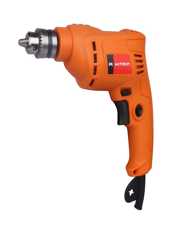 HITMIN Hmd6As8 Corded Drill With Soft Grip Handle, 320 Watts Powerful Motor, 6.5MM Drill Chuck & 0-4200 Rpm, 0.9 Kg,Orange - Image 2