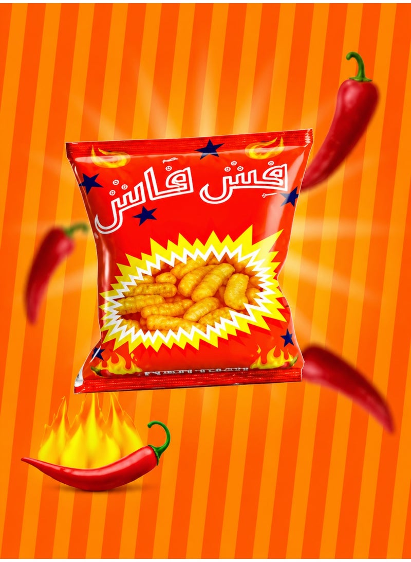 Fesh Fash Fish Fash Spicy Snack – Crunchy Seafood-Flavored Chips | Family Pack 75g - Image 4
