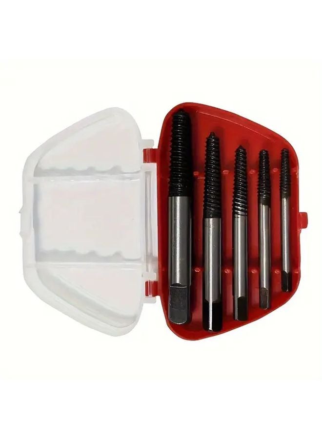 6pcs Carbon Steel Double Side Screw Extractor Drill Bit Set For Damaged Screws - Image 4