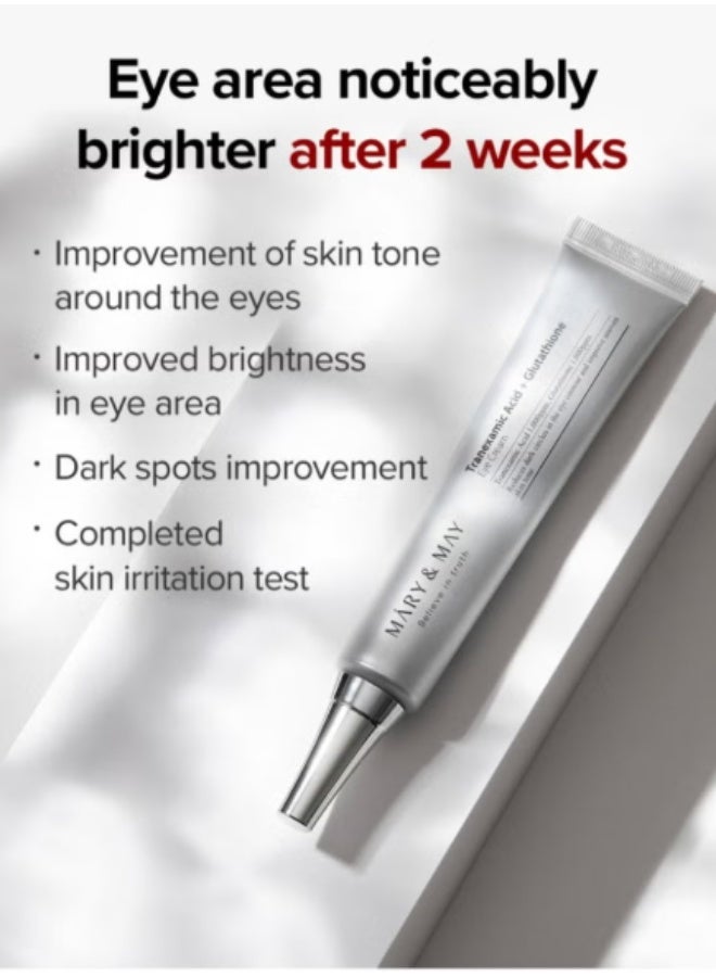 MARY & MAY Mary&May Glutathione Eye Cream Set – Brightening & Anti-Aging - Image 4