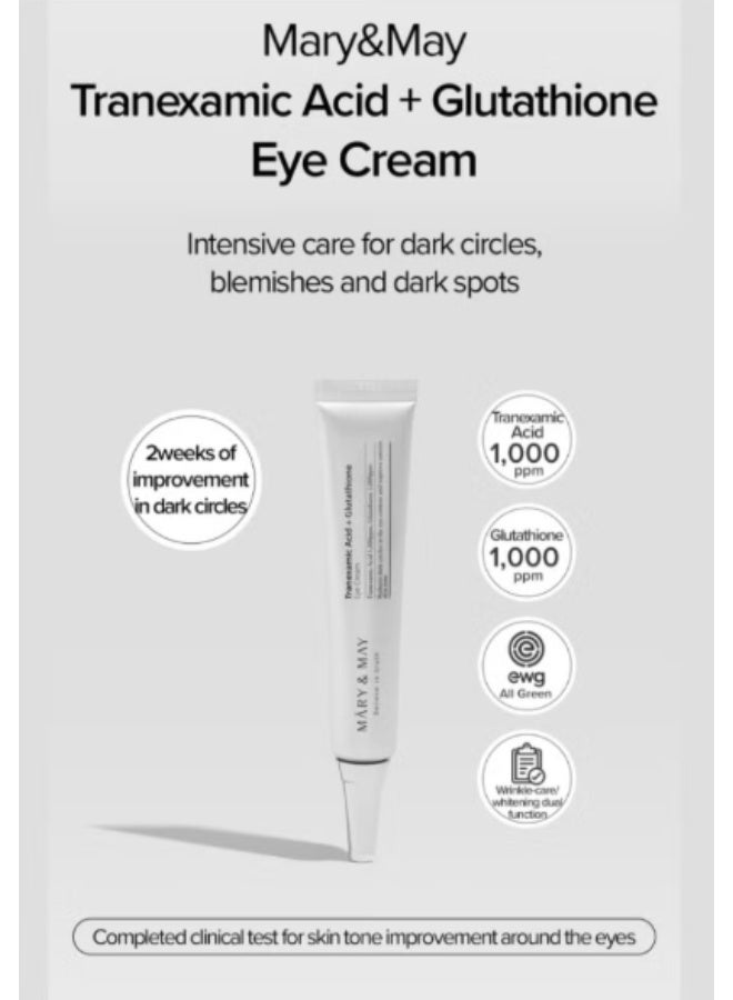 MARY & MAY Mary&May Glutathione Eye Cream Set – Brightening & Anti-Aging - Image 3
