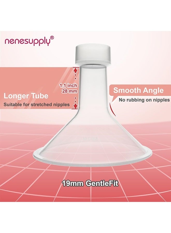NENESUPPLY فلانج نينسوبلاي 19 مم متوافق مع أجزاء مضخة الثدي ميديلا استبدال فلانج 19 مم لملحقات ميديلا متوافق مع أجزاء مضخة في ستايل سيمفوني سوينغ هارموني تعمل مع بيرسونال فيت فليكس - Image 3