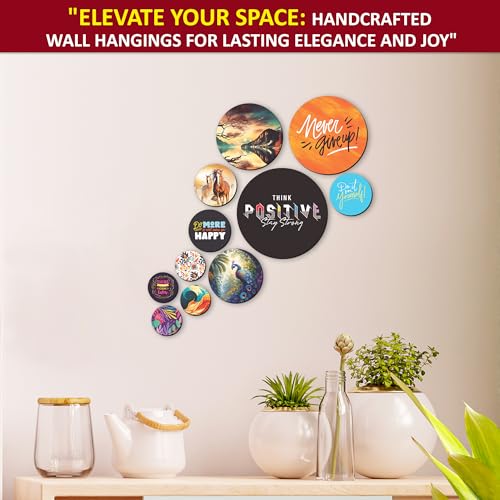 Twinster Wooden Wall Hanging for Home Decor, Living Room, Bedroom, Office, Motivational Art Patterns, Wall Decor, Pack of 11 (Motivational quotes 5) - Image 3