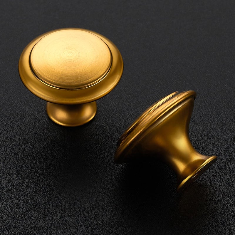 JOY DECOR 18 Pack Gold Cabinet Drawer Hardware 30mm Kitchen Cabinet Knobs Drawer Pulls with Installation Screws for Dressers Kitchens Cupboard - Image 2