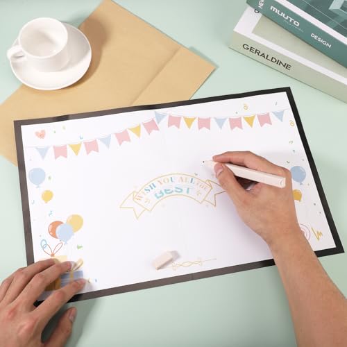 Gosknor Jumbo Farewell Greeting Card, 11x17.3in Large Giant We Will Miss You Gift Going Away Card with Envelope Coworkers Goodbye Good Luck for Colleague Friends Leaving Big Gift (Black) - Image 5