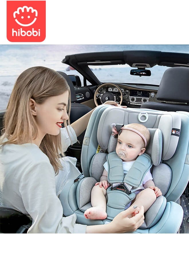 360° Car Seats with ISOFIX (Group 0+/1/2/3) for 40-150cm Baby Childs, Rotating Car Seat for Newborn 0-12 years