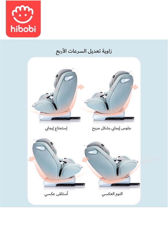360° Car Seats with ISOFIX (Group 0+/1/2/3) for 40-150cm Baby Childs, Rotating Car Seat for Newborn 0-12 years