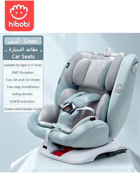 360° Car Seats with ISOFIX (Group 0+/1/2/3) for 40-150cm Baby Childs, Rotating Car Seat for Newborn 0-12 years