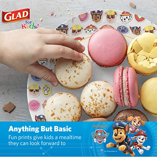 Glad for Kids Paw Patrol Emoji Paper Plates, 20 Count, 8.5 Inches | Paw Patrol Plates for Kids | Heavy Duty Disposable Soak Proof Microwavable Paper Plates for All Occasions - Image 4