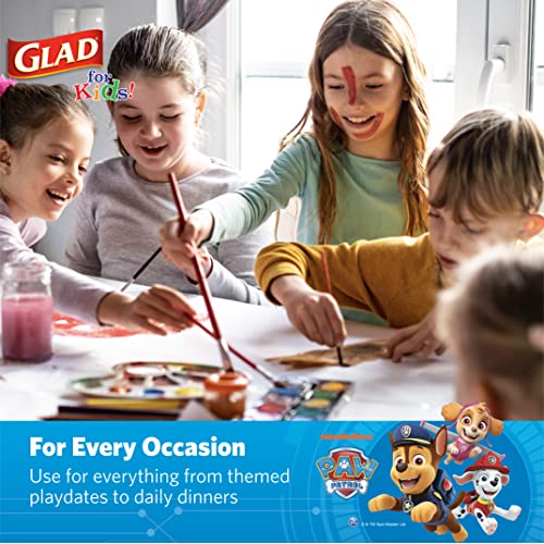 Glad for Kids Paw Patrol Emoji Paper Plates, 20 Count, 8.5 Inches | Paw Patrol Plates for Kids | Heavy Duty Disposable Soak Proof Microwavable Paper Plates for All Occasions - Image 5