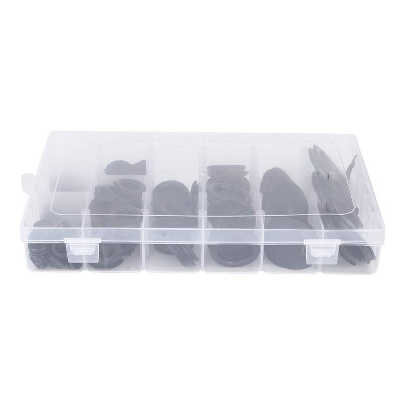 130Pcs Black Rubber Grommet Rings Assortment For Wire Cable Protection 6 50mm - Image 4