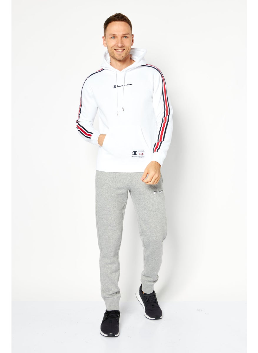 Champion Men Sportswear Fit Long Sleeves Outdoor Sweatshirt, White Combo  - Image 2