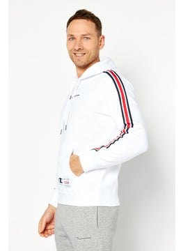 Champion Men Sportswear Fit Long Sleeves Outdoor Sweatshirt, White Combo  - Image 3