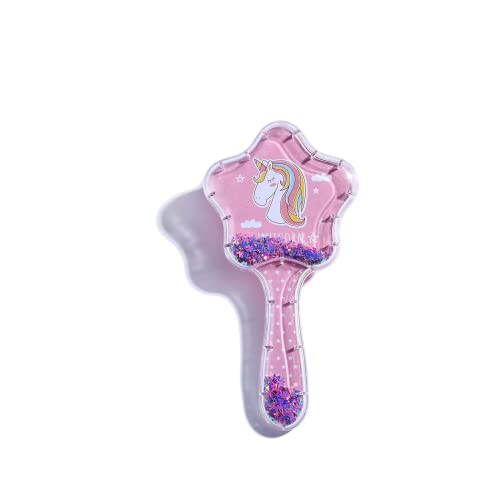 PANCIKAA Unicorn Comb and Brush Set – Glitter Hair Brush Comb for Girls,Massage Hairbrush 3D Unicorn Kids Hair Brush/Hair Comb (Pack of 2 Multicolor - Image 3